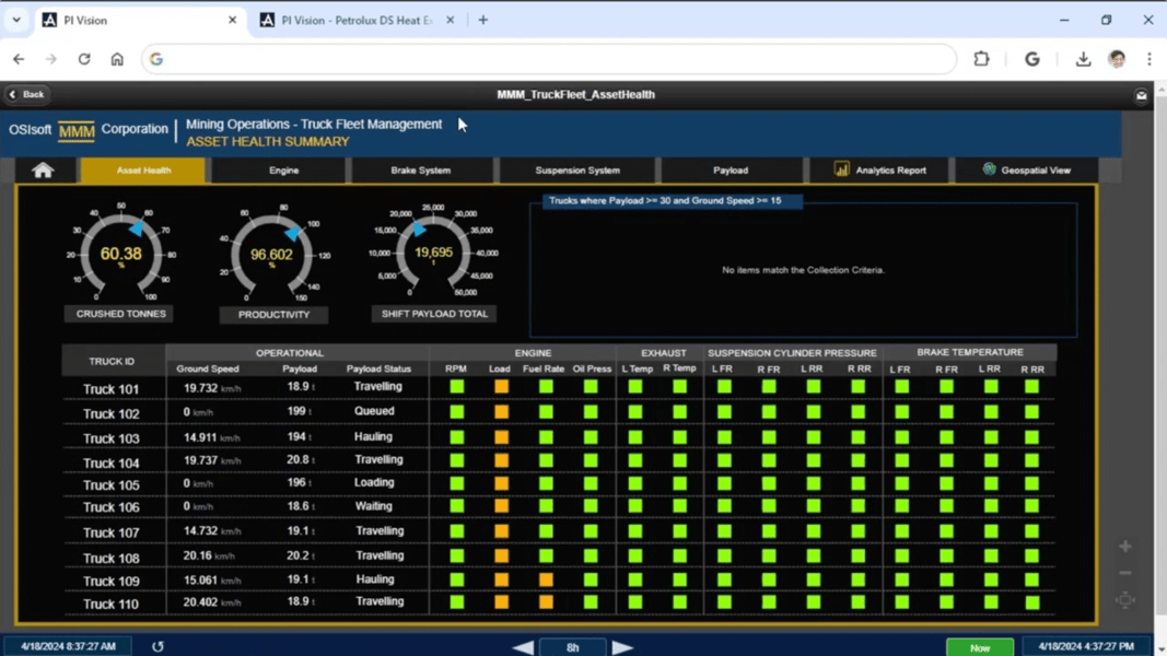 PI Vision software shown on a web browser on a computer (1)