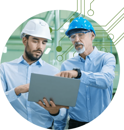 Employees partnering
